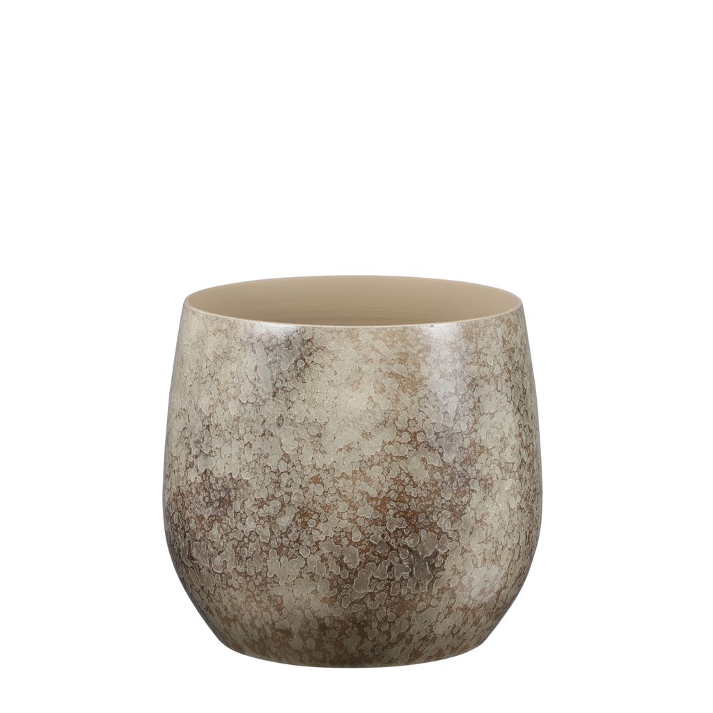 Mica Decorations Oliver Blumentopf - H26 x Ø29 cm - Terrakotta - Braun