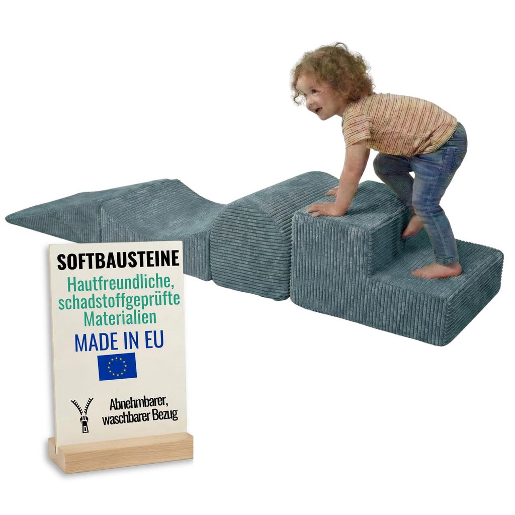 Pillows24 – Schaumstoff Bausteine Kinder aus Cord | Produktbild 