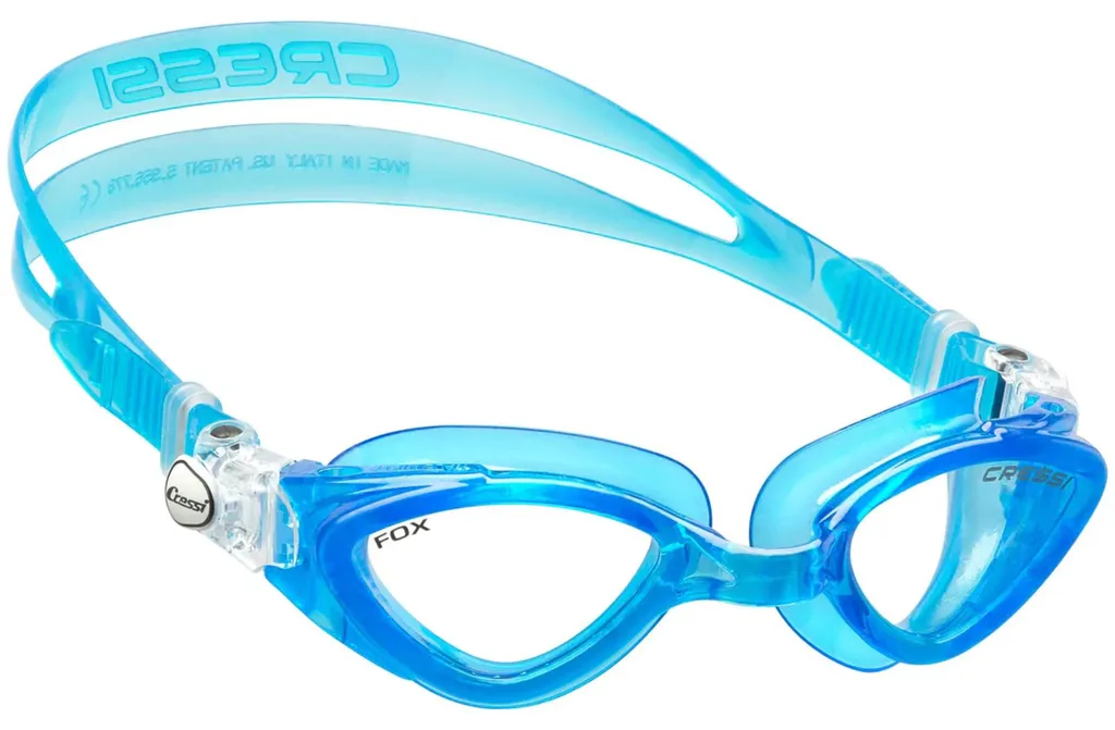 Lunettes Cressi Fox Aqua Aqua Fini la Buée et les Marques sur le Visage