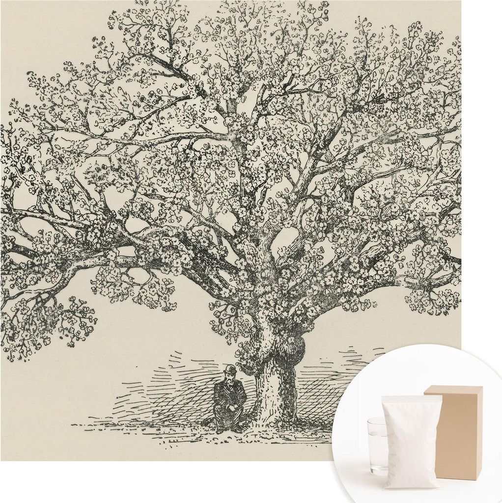 Fototapete - Wandbilder für Wohnzimmer - 250x250 cm - Dekorative Wandfolie - Modernes Design für Wanddekoration - Tapeten für Innenräume - Baum...