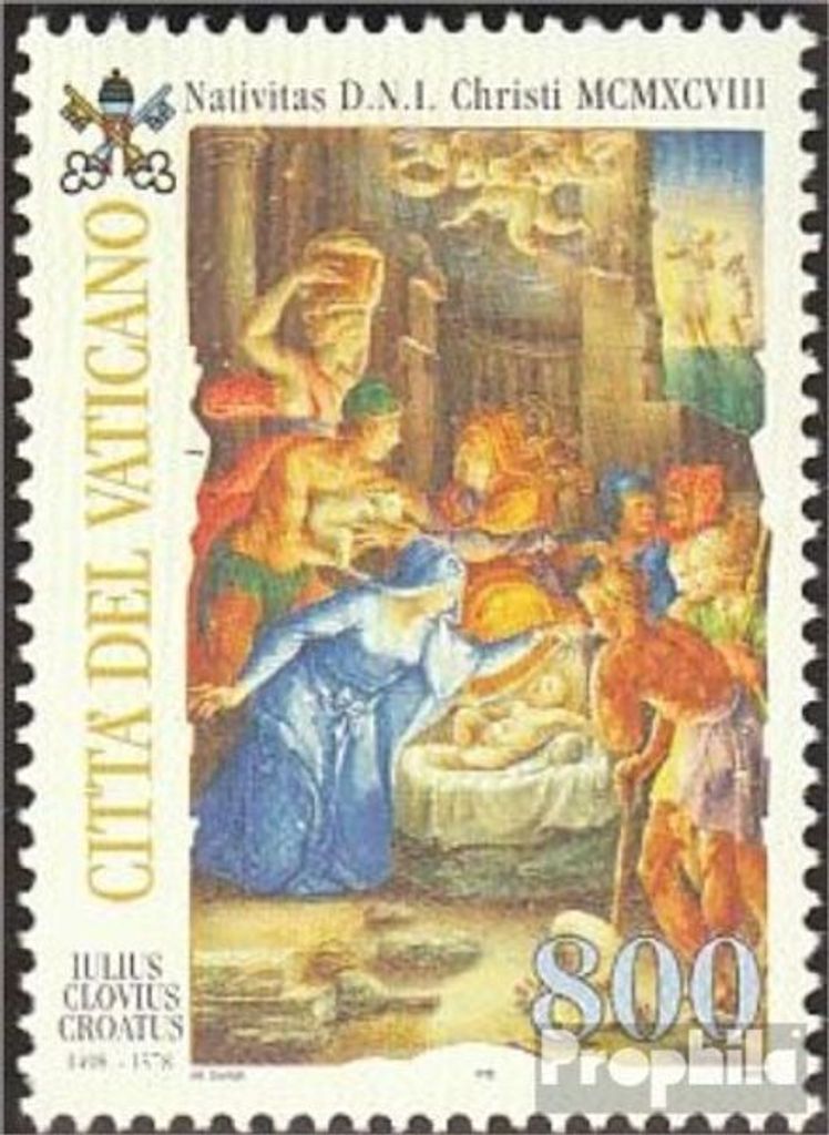 Briefmarken Vatikanstadt 1998 Mi 1262 (kompl.Ausg.) postfrisch Weihnachten