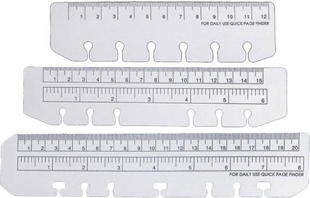 3pcs mehr verdicken genaues Lesezeichen Lineal PVC Praktisch präzise Sammelalbum Herrscher für Studenten-Transparent