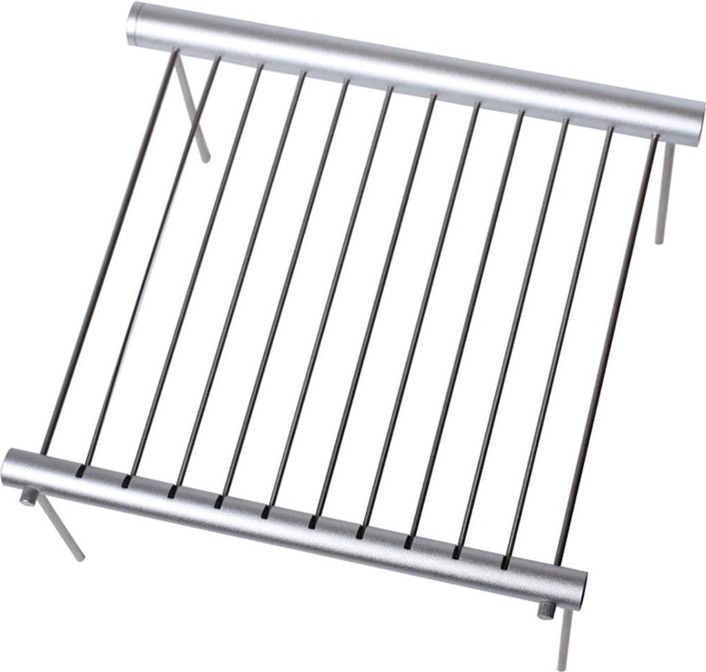 1 Stück Tragbarer Faltbarer Grillrost Aus Edelstahl Für Den Außenbereich Mini Antihaft-Matte Backblech Zum Backen Kochen Beim Camping