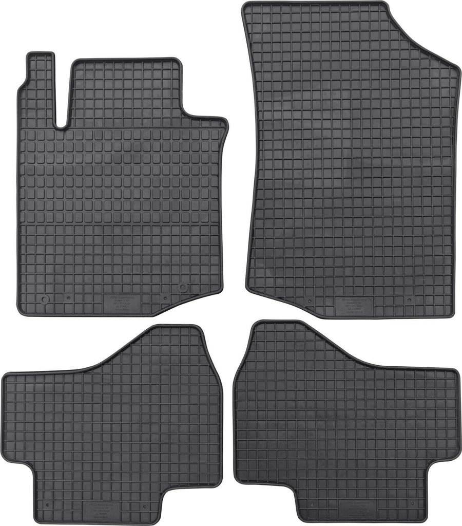 für Toyota Aygo ab 07/2005-06/2014 Passform Fußmatte PETEX Gummimatten 4-teilig schwarz Allwettermatten Gummifußmatten
