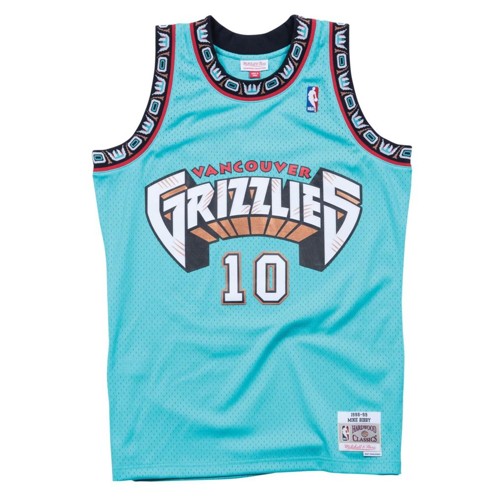 Mike Bibby #10 Vancouver Grizzlies 98-99 NBA Mitchell & Ness Swingman Trikot Blau-XL