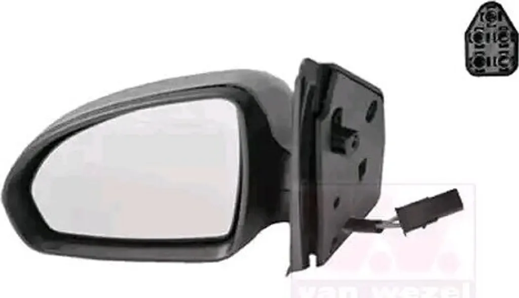 Rétroviseur extérieur électrique pour SMART FORTWO Coupé 451 thermique