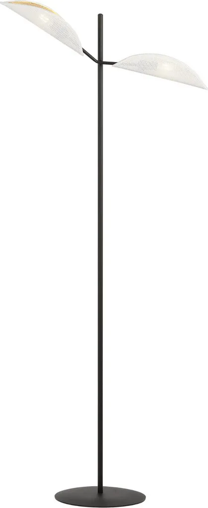 Lampadaire de Salon Moderne Blanc et Or VENE LP2 Emibig - Design Chic