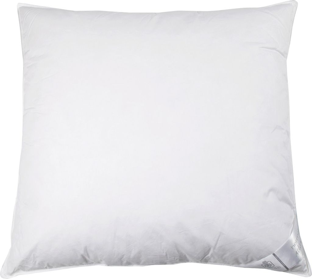 Kopfkissen - Makobezug - Daunen - Federn - 80 x 80 cm