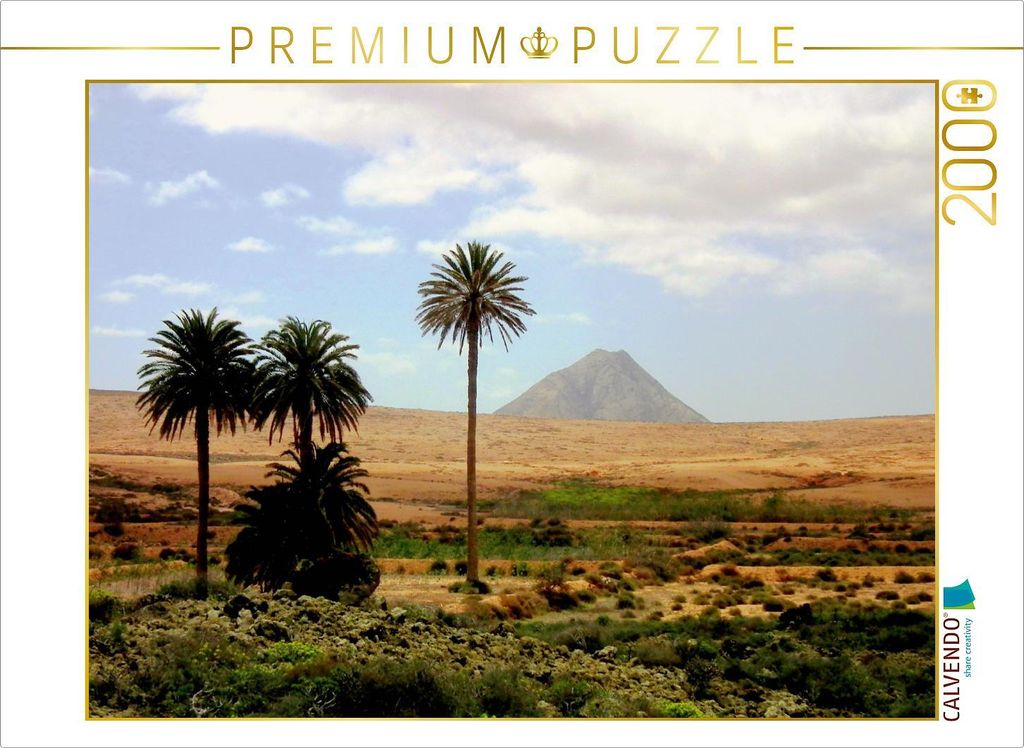 CALVENDO Puzzle Heiliger Berg Tindaya 2000 Teile Puzzle quer | 2000 Teile Lege-Größe 90x67cm Foto-Puzzle für glückliche Stunden