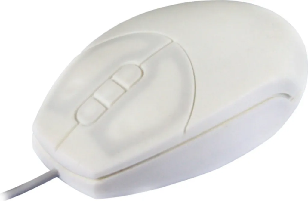 Petite Souris Médicale Active Key Blanche USB PS/2 pour Espaces Réduits