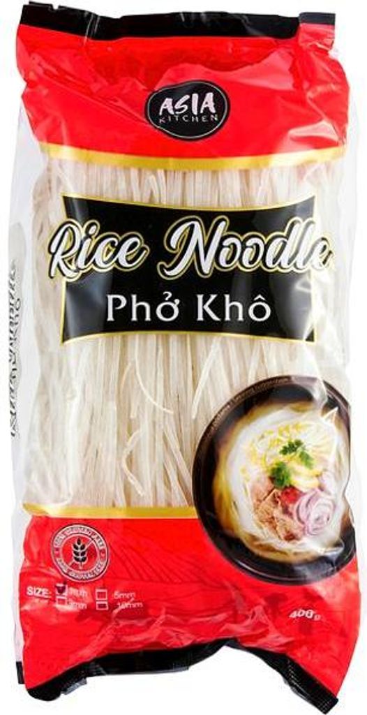 Asia Kitchen | Reisnudeln 1mm - 400g - Glutenfrei - Vietnamesische Speisen - 100% Reismehl