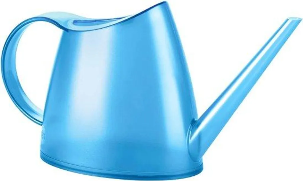 Arrosoir domestique de 15 litres décoratif bleu avec indicateur de niveau