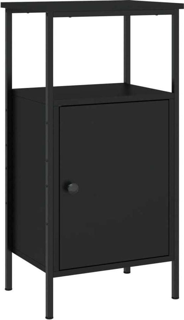 Nachttisch Schwarz 41x31x80 cm Holzwerkstoff