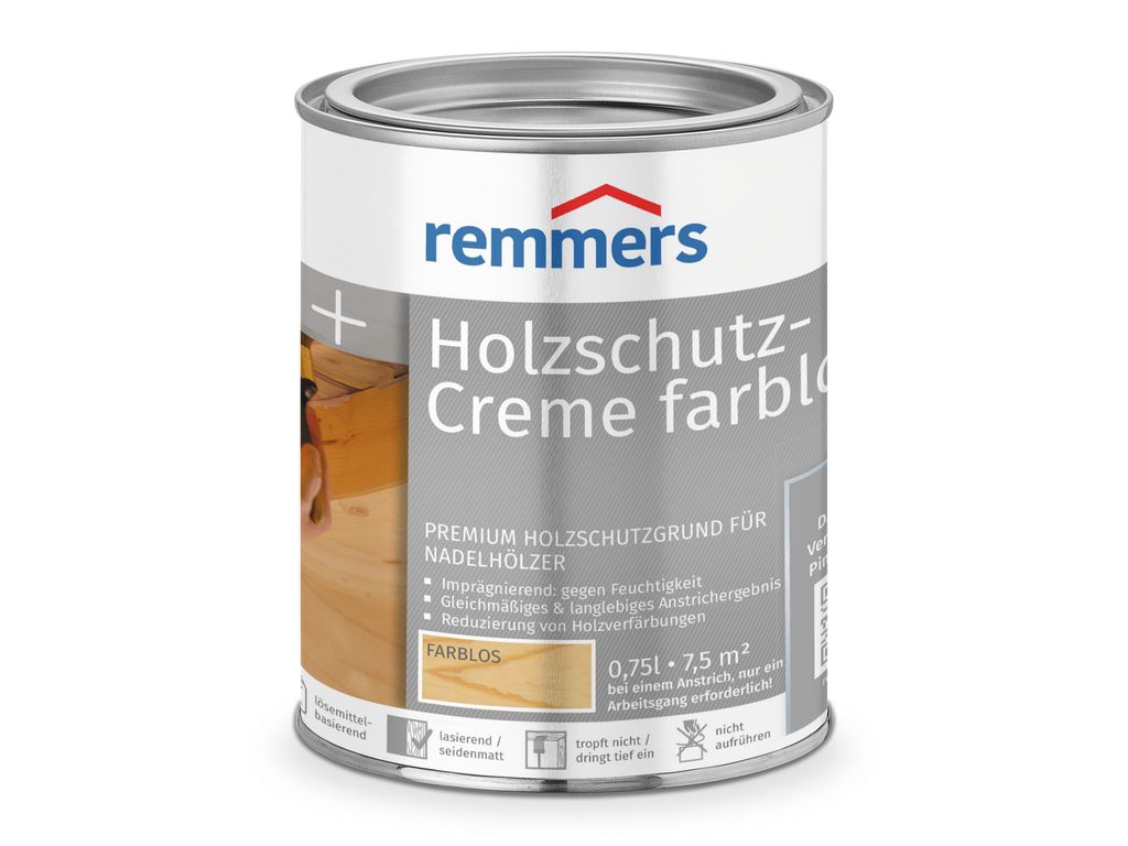Remmers Holzschutz-Creme farblos farblos 0,75 l, Holz Produktbild 