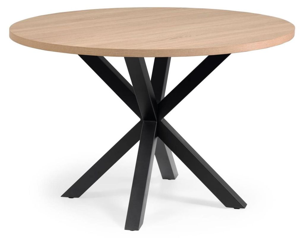 Tisch Full Argo rund mit Melamin und Stahlbeinen Ø 119 cm
