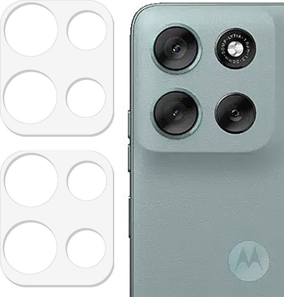 Motorola Moto G56 Kamera Objektivschutz - Coverup 9H Panzerglas Doppelpack - Transparent