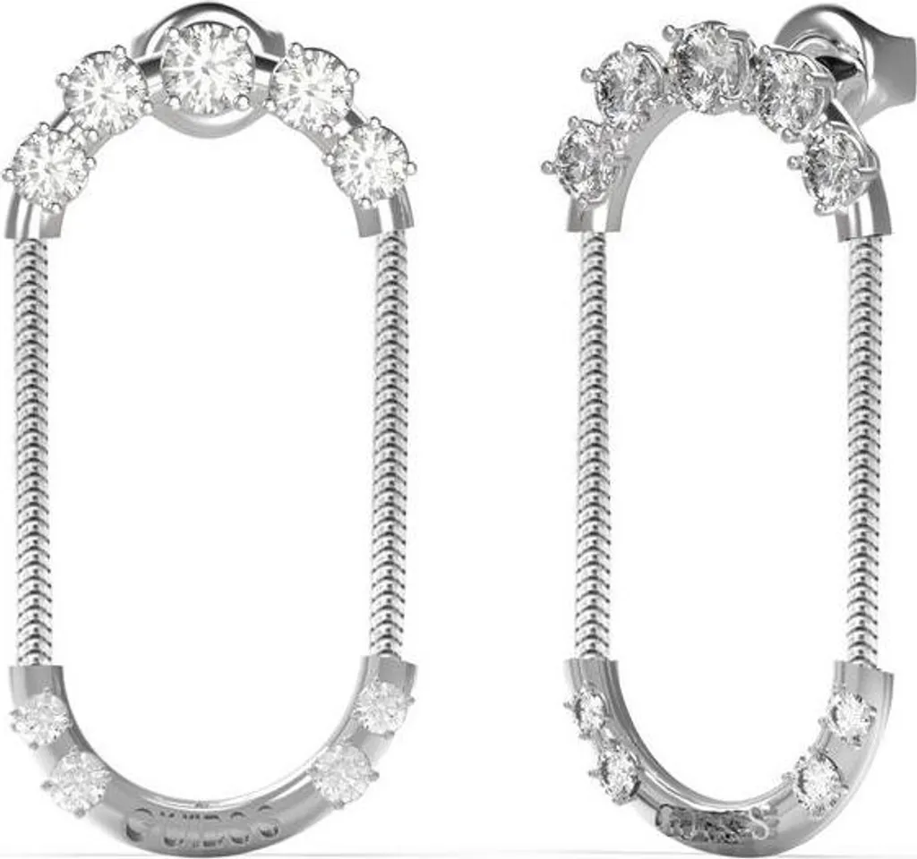 Boucles d'oreilles Guess hypoallergéniques en acier pour oreilles sensibles