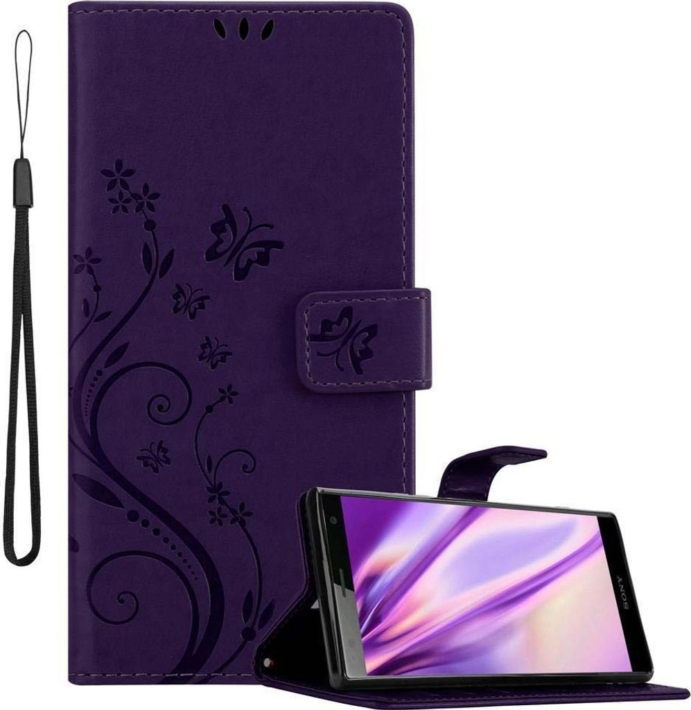 Cadorabo Cover Flip Sony Xperia X Compact: Custodia In Pelle Magnetica Nero Notte, Portafoglio - 4