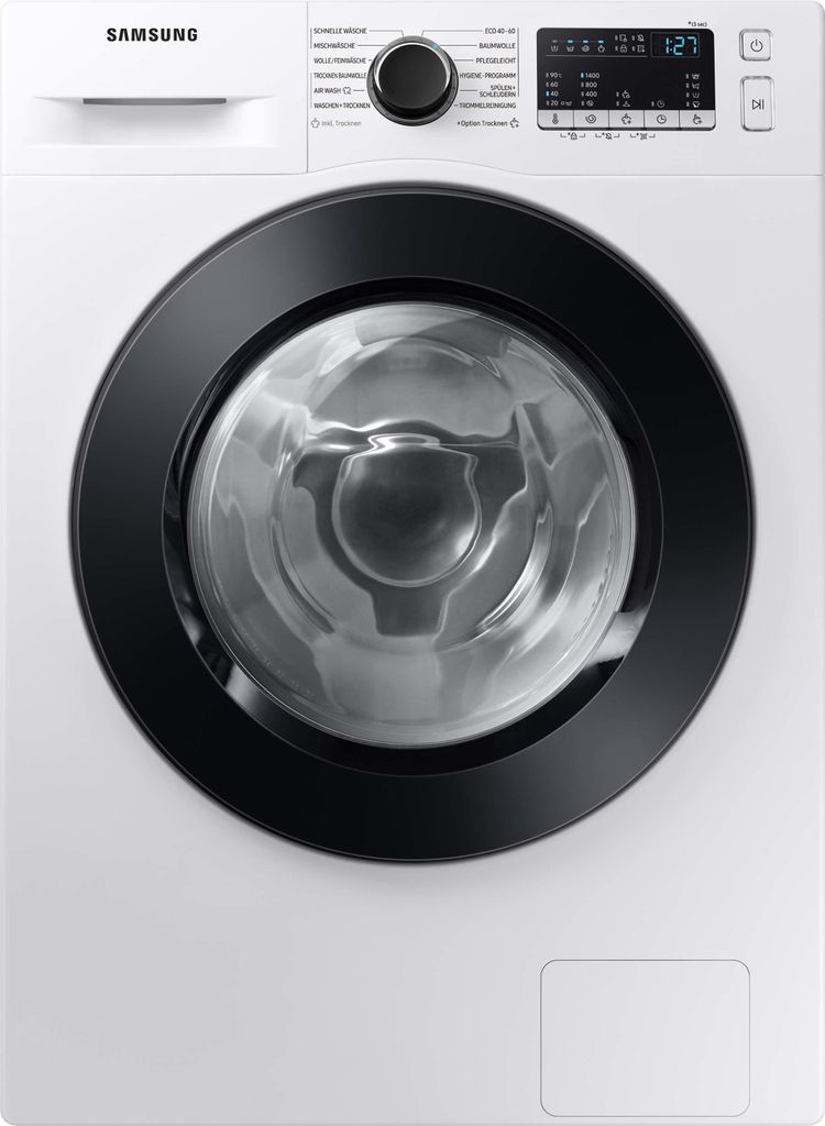 Samsung WD81T4049CE/EG, Frontlader, Freistehend, Schwarz, Produktbild 