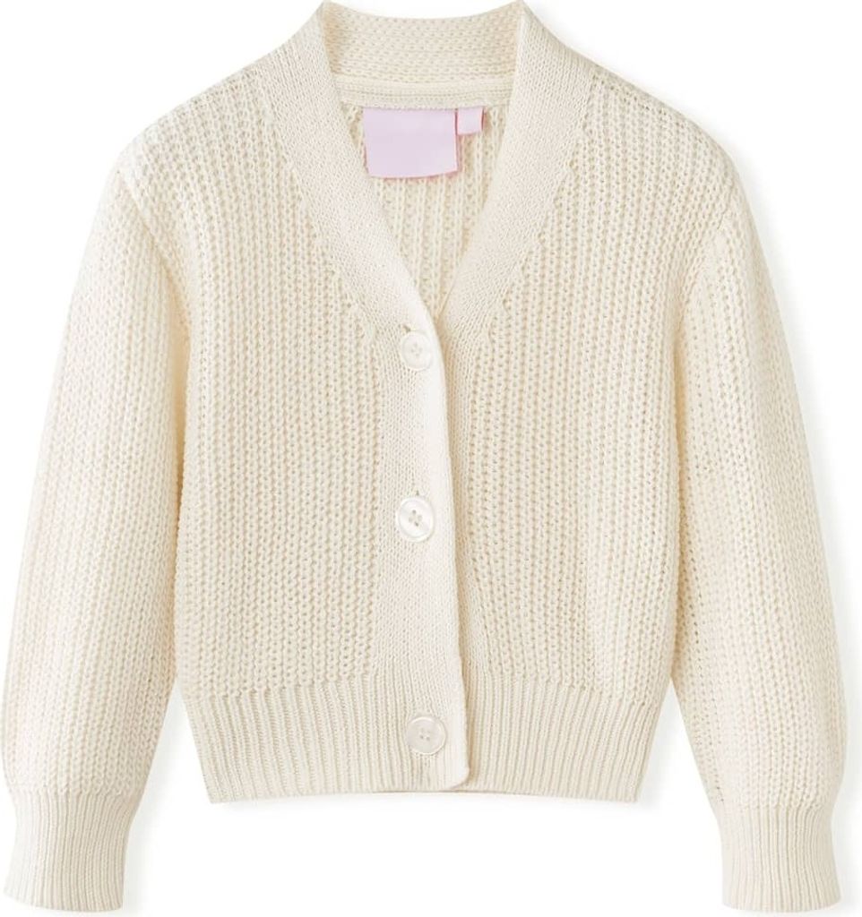 "SALE 2026"Kinder-Strickjacke - Moderne und langlebige - Bekleidungslinie - Schneeweiß 116 NEU326059 - Babyregenbekleidung