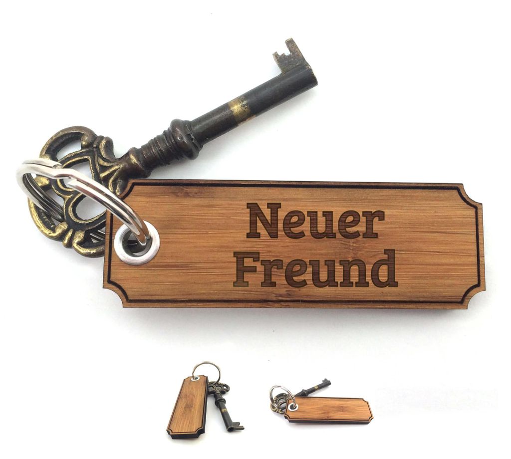 Mr. & Mrs. Panda anhänger für tasche Neuer Freund - Bambus - Geschenk, Schenken, Taschenanhänger, Gravur, Schlüssel, Geschenke, Schlüsselanhä...