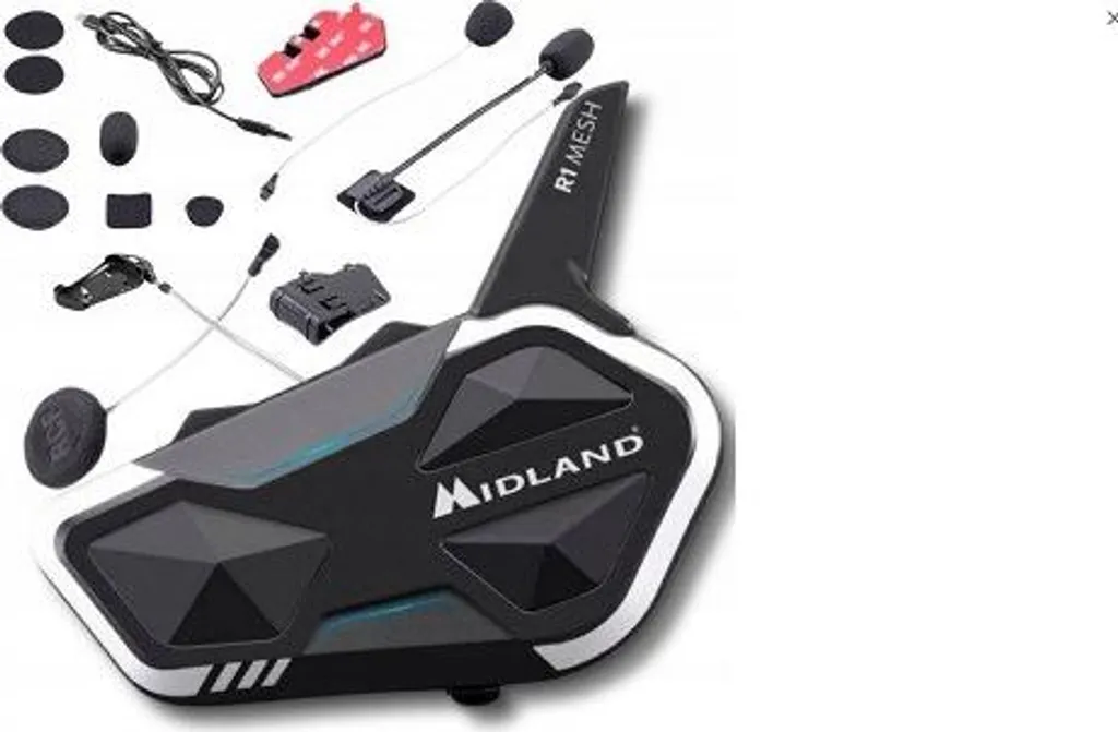 Intercom Midland R1 MESH SINGLE avec réduction de bruit moto - 3