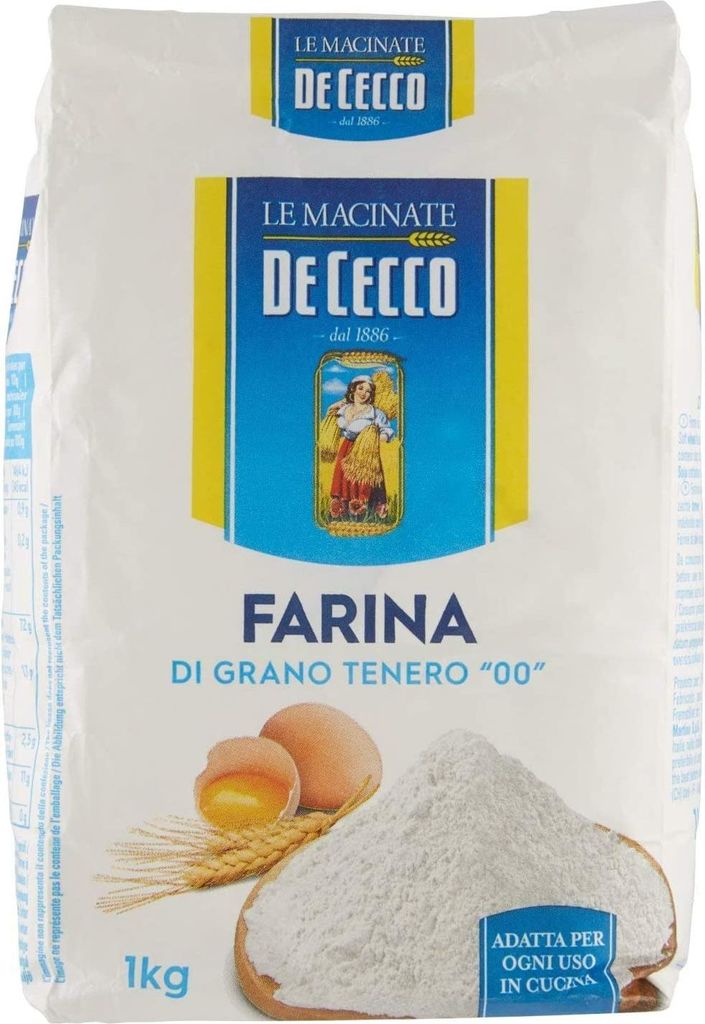 HAB & GUT -LM0013-10- De Cecco Farina di Grano Tenero Tipo 00, 3 Kg