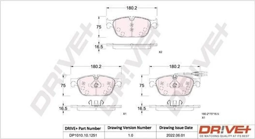 Jeu de Plaquettes de Frein Avant pour Citroën C6 et Peugeot 407 SW