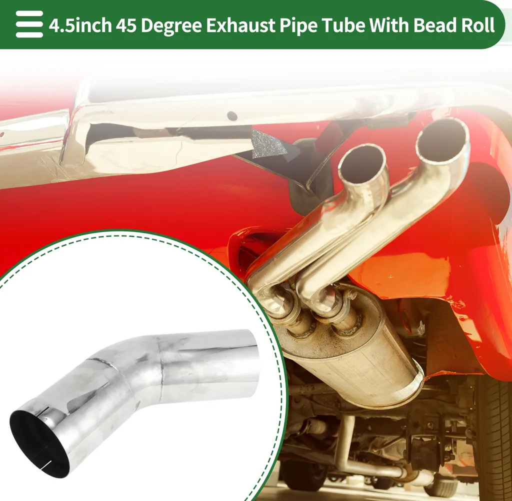 Tube Échappement Anti-Corrosion Inox 114mm pour Réparation de Sortie