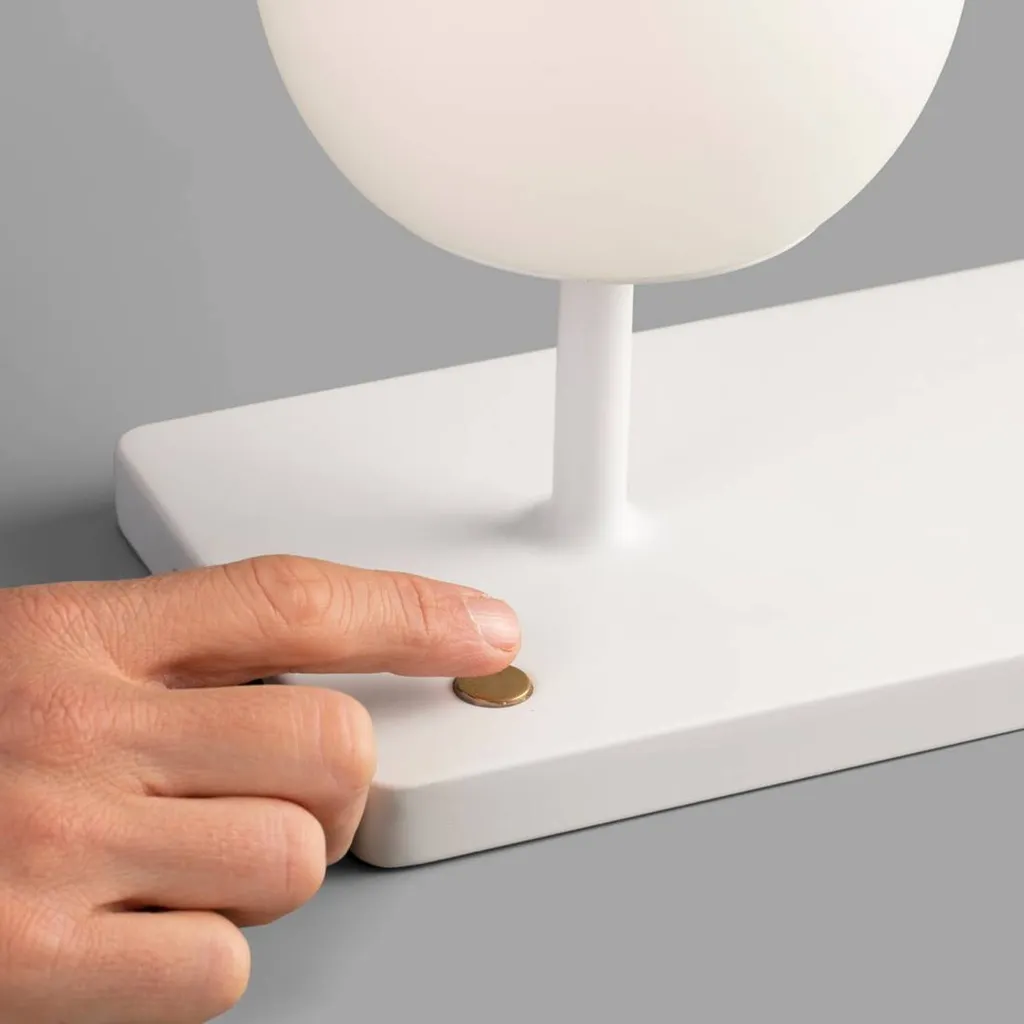 NIKO Lampe de table blanc avec diffuseur PC Faro Barcelona design - 4