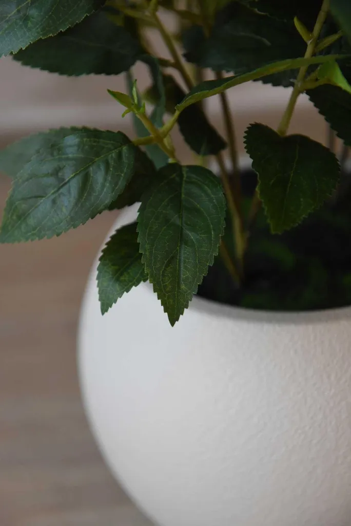 VIVANNO Ortensia Blu Artificiale con Vaso 60x60 cm - Decorazione Realistica - 6