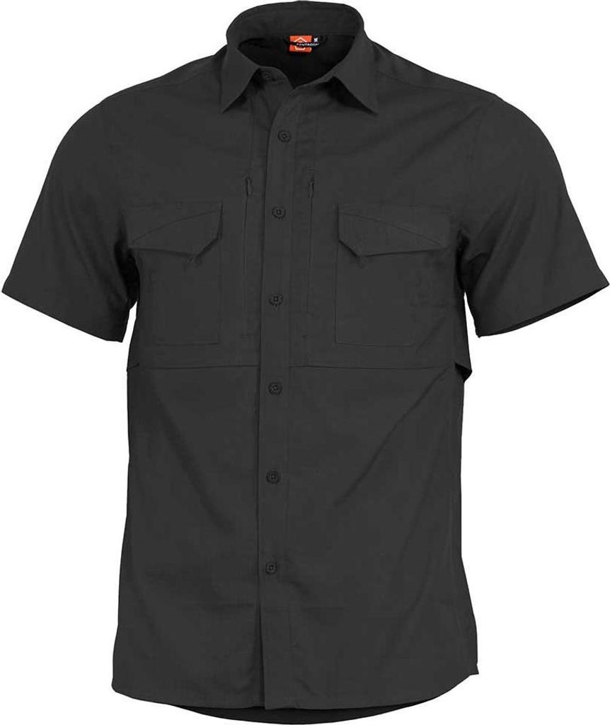Pentagon Plato S Kurzarmhemd Schwarz L Schwarz L