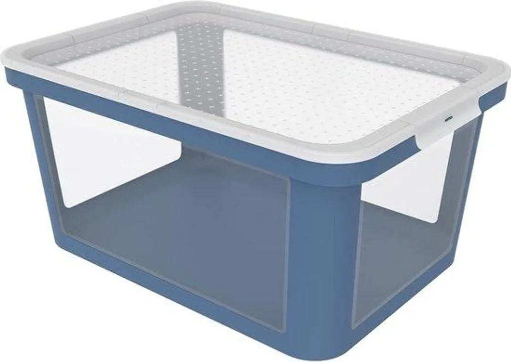 Sac de transport 45 l pour déménagement et stockage bleu-transparent