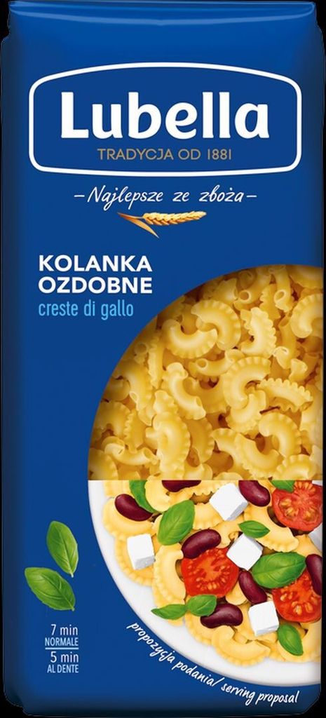 Lubella Creste di Gallo Makaron Kolanka ozdobne 400 g Zdjęcie produktu 