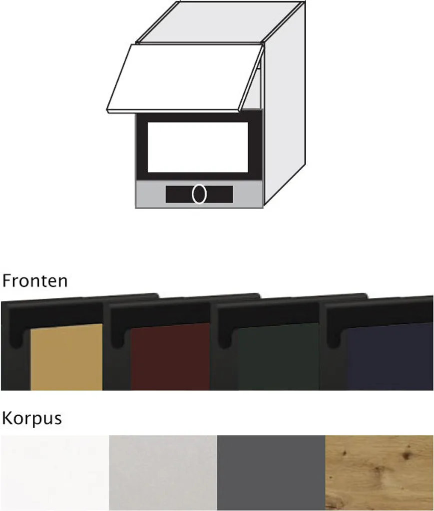 Armadio Microonde Moderno VELDEN 60x72cm Verde Smeraldo Opaco