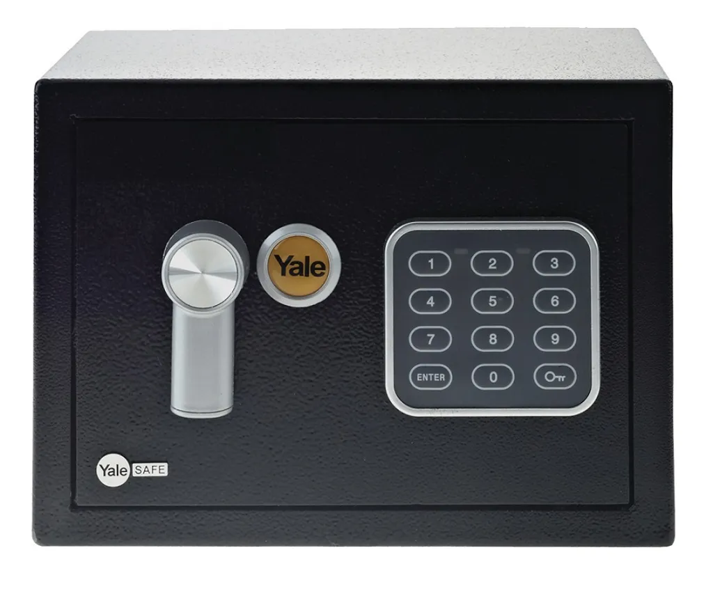 Coffre-fort compact Yale YSV 170 noir : Protection solide anti-vol