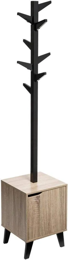 Appendiabiti 5Five Ceda: Struttura in Acciaio e Rovere Alta Qualità