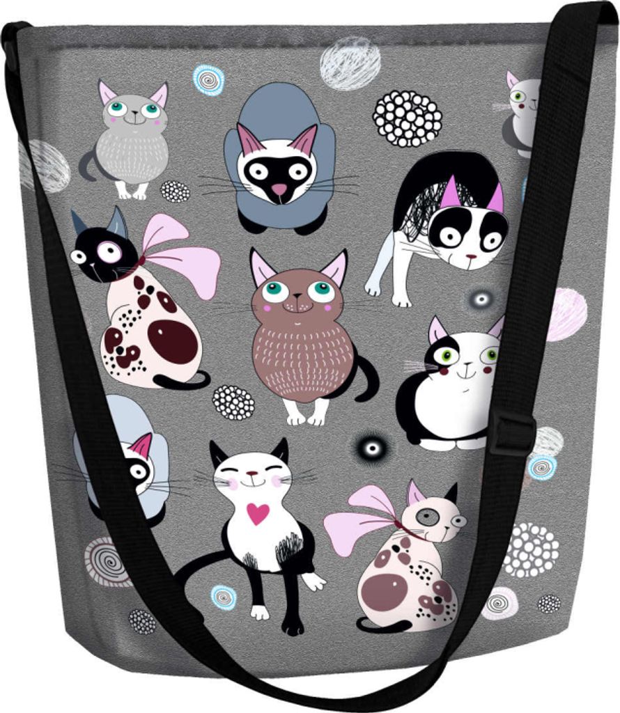 ARCO DESIGN Filztasche Handtasche Funky Catnip 32 x 32-25 Produktbild 