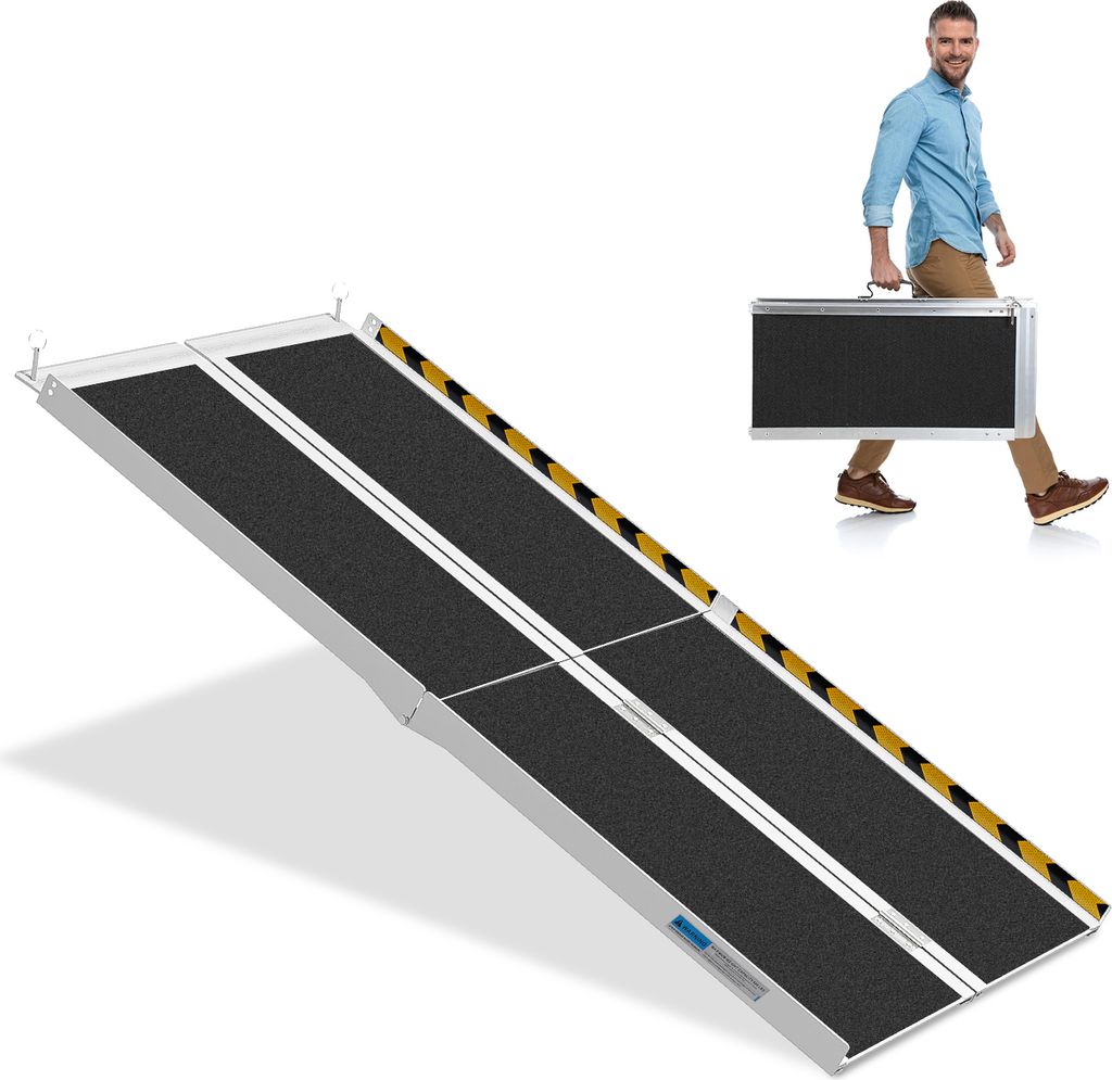 Jopassy Rollstuhlrampe Rollirampe Auffahrschiene Klappbar Produktbild