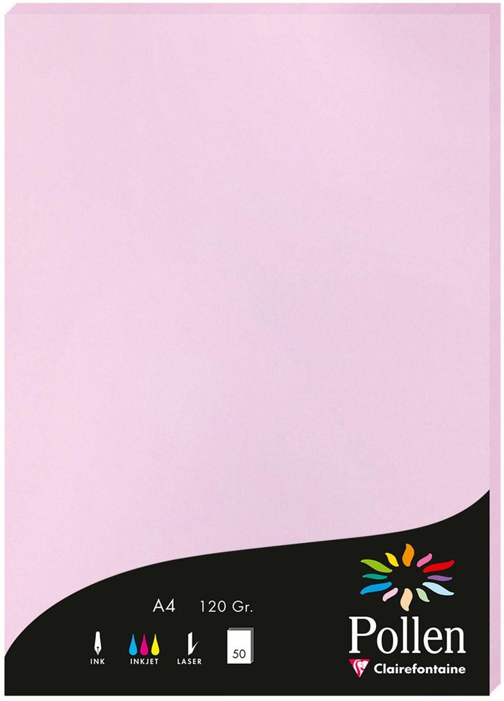 Pollen by Clairefontaine Papier DIN A4 120 g/qm lilas 50 Image du produit 