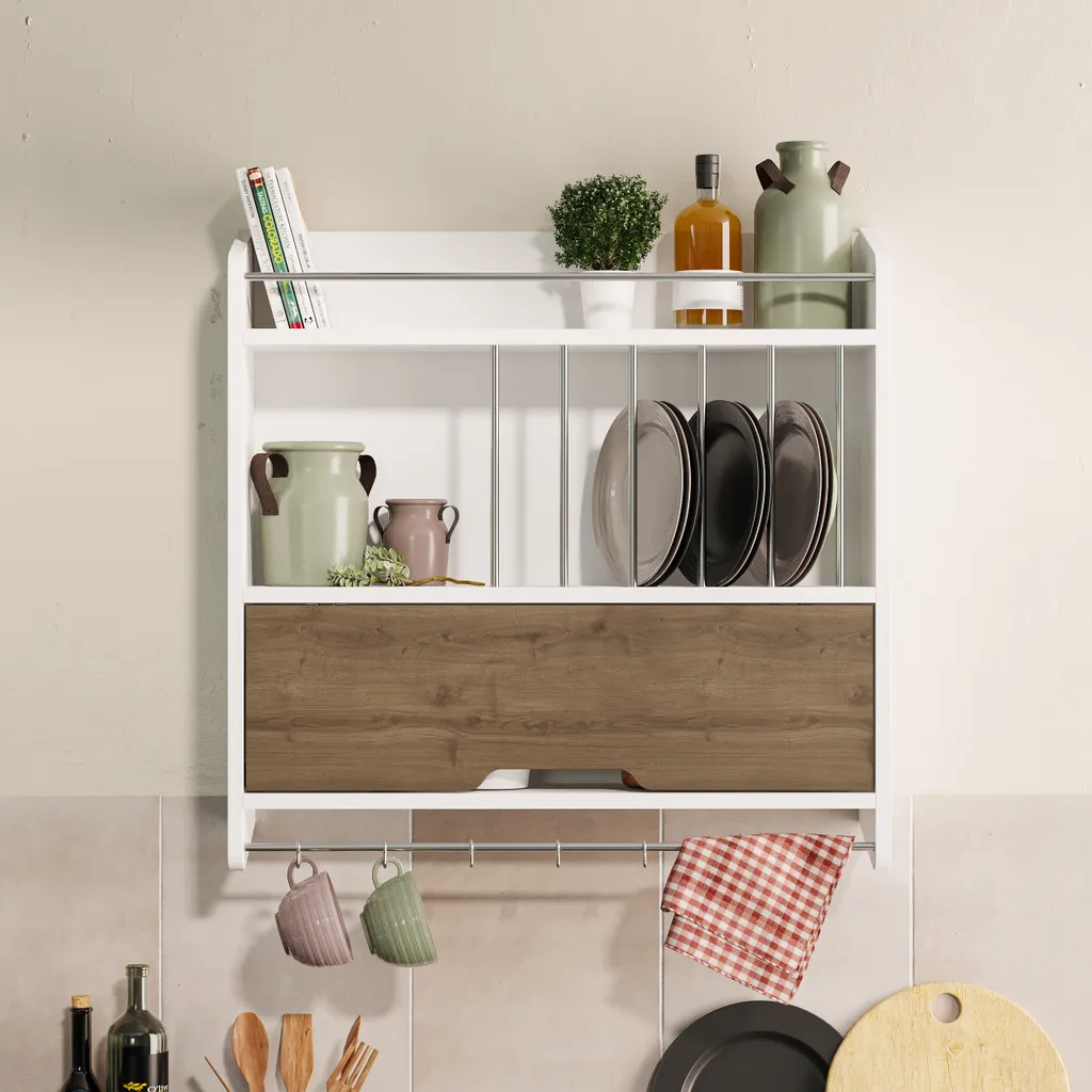 Organisateur Mural de Cuisine Pion, Gain de Place 76 cm de Largeur