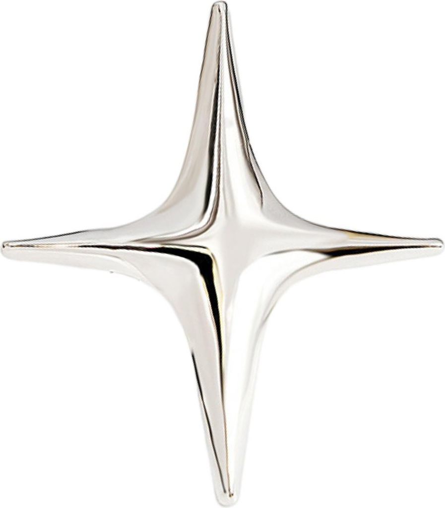 Metall vierzackigen Stern Brosche Elegante Luxus Goldene Silber Farbe Kleidung Zubehör Frauen Business Anzug Revers Pin Mode Schmuck