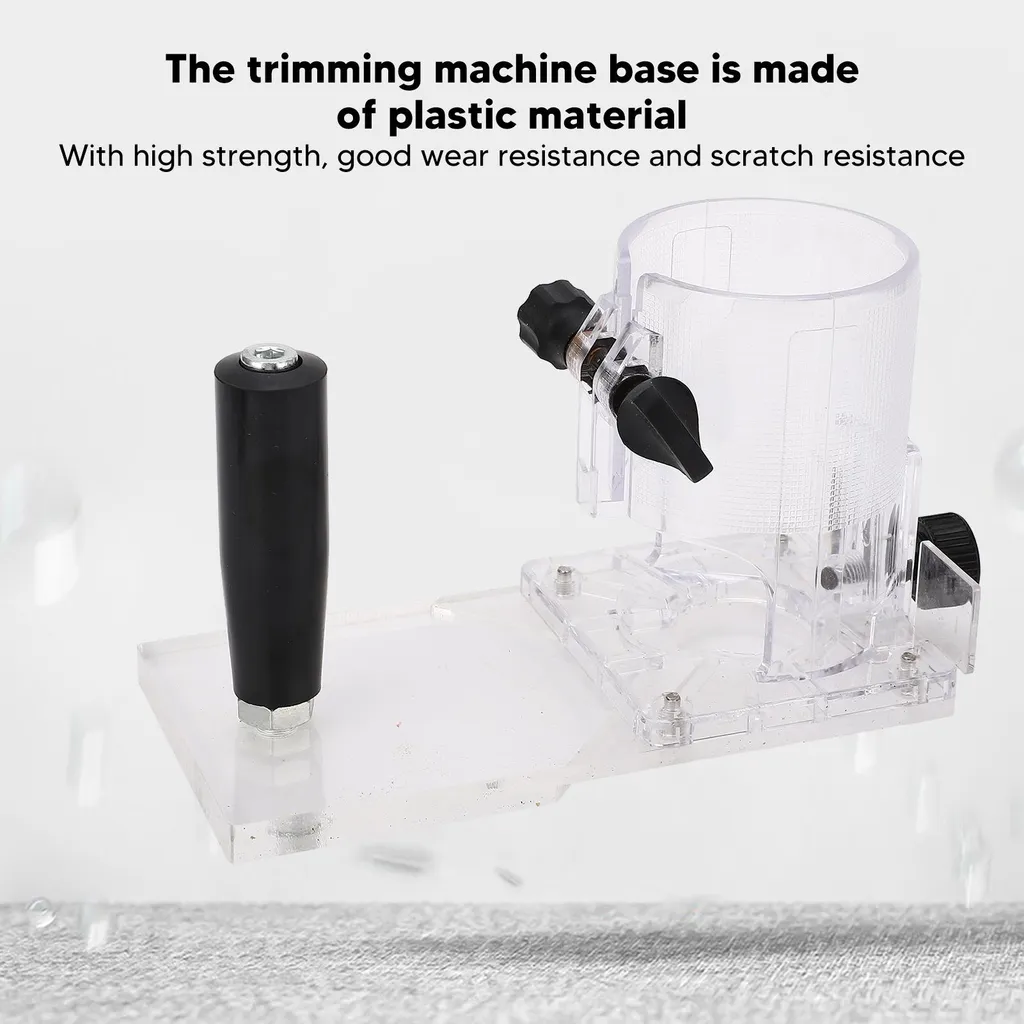 Base de Défonceuse en Plastique Transparent Résistant pour Menuiserie - 17