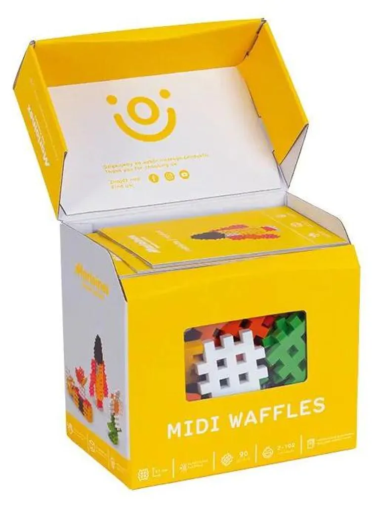 Blocs de construction Midi Waffle Marioinex : Coffret de 90 éléments DIY - 6