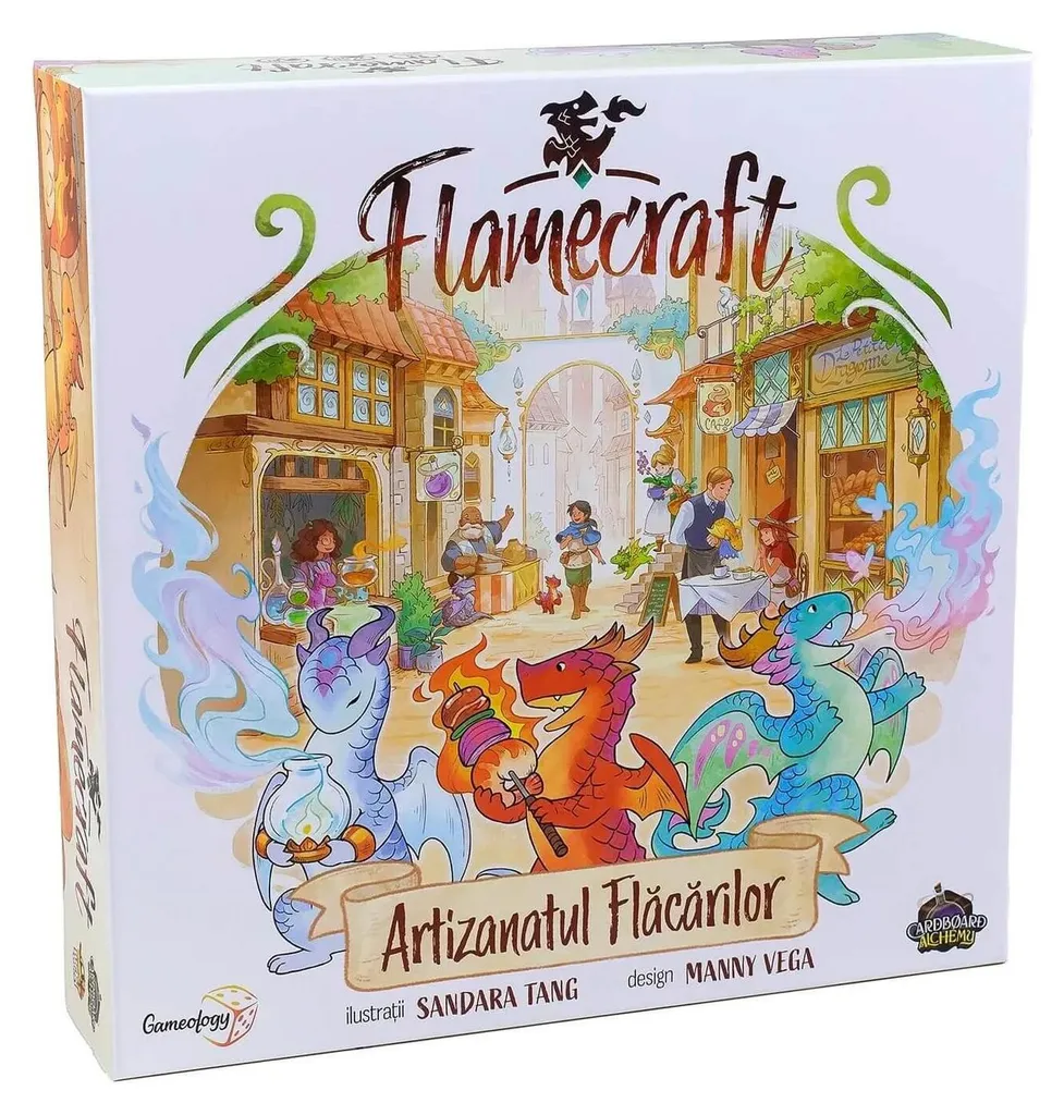 Flamecraft Jeu de plateau dragons artisans avec tapis néoprène inclus