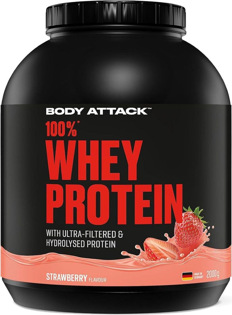 Body Attack 100% Whey- 2 kg Strawberry