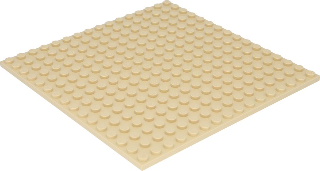 LEGO® 16x16 Platten Bauplatten Hellbeige Beidseitig Produktbild 