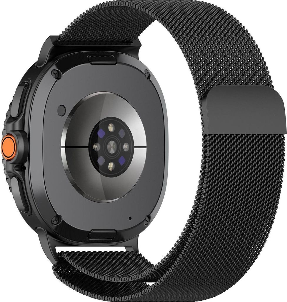 Für Samsung Galaxy Watch 8 / 8 Classic xDfind Milan Metall Stahl Mesh Armband mit Magnetverschluss Schwarz