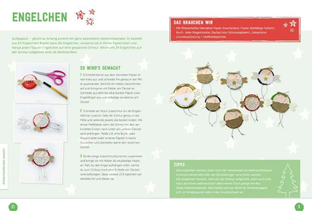 Matériel bricolage Noël multicolore en feutrine et bois de hêtre