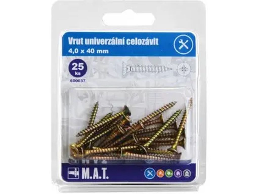 schraube un.all Gewinde 4,0x 40mm ZZ (25St.)